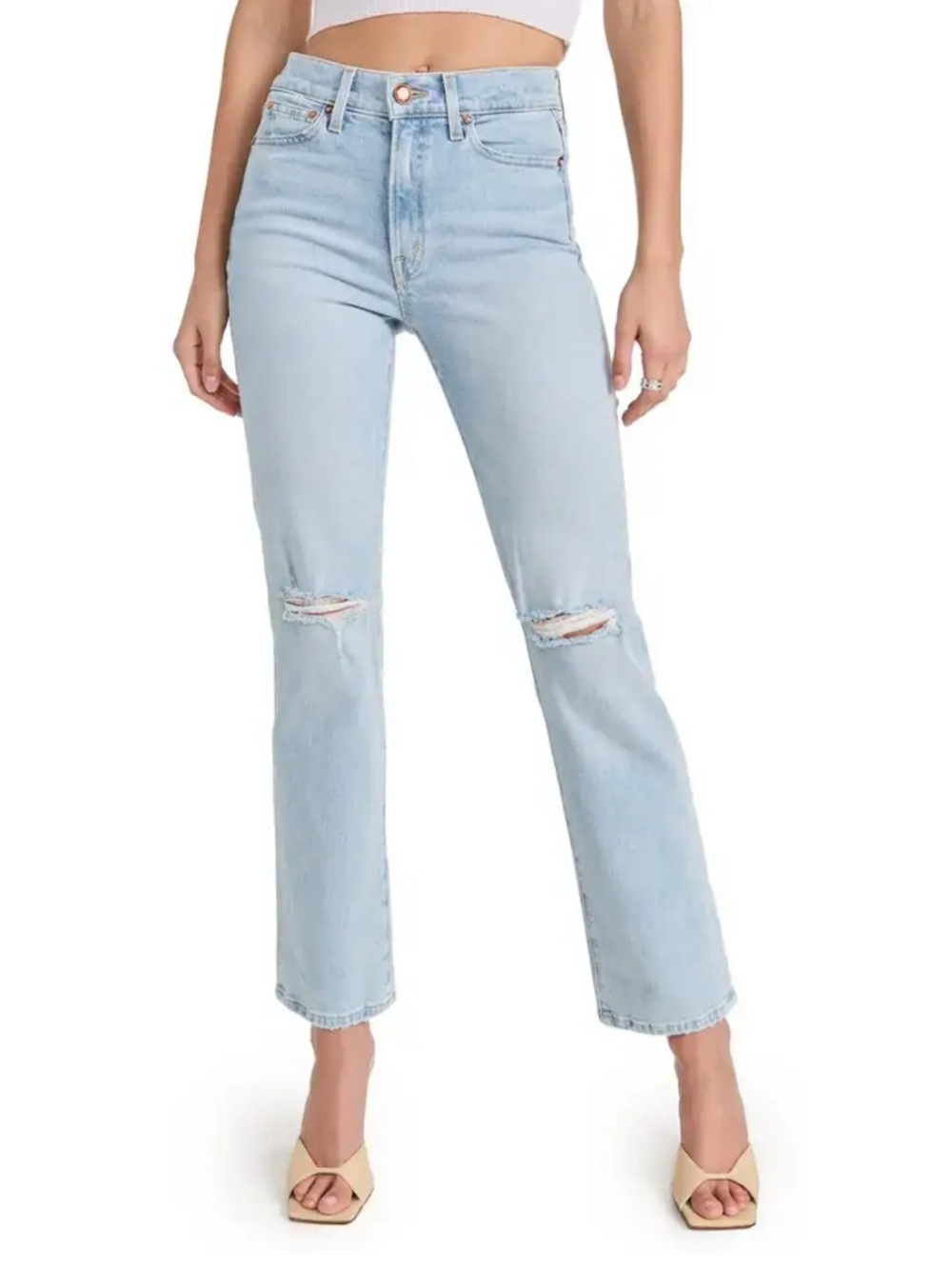 AYR the sugar Light Blue Distressed Women's 28S